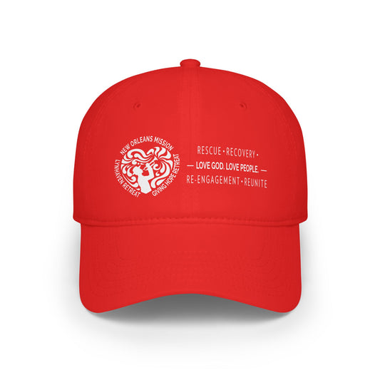 Low-Profile Baseball Cap with New Orleans Mission Vibes