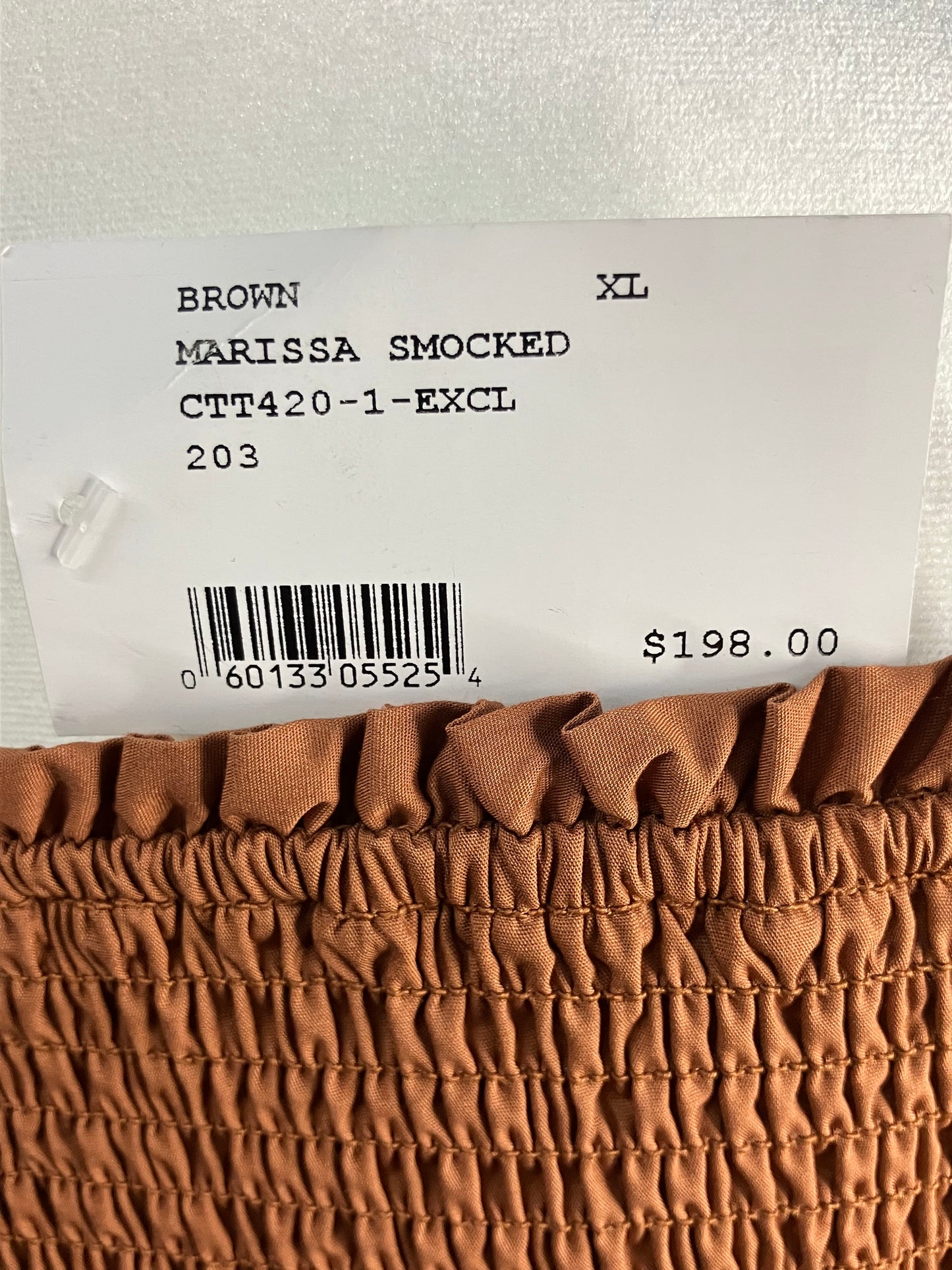 Intermix Smocked Crop Top Women’s Tops