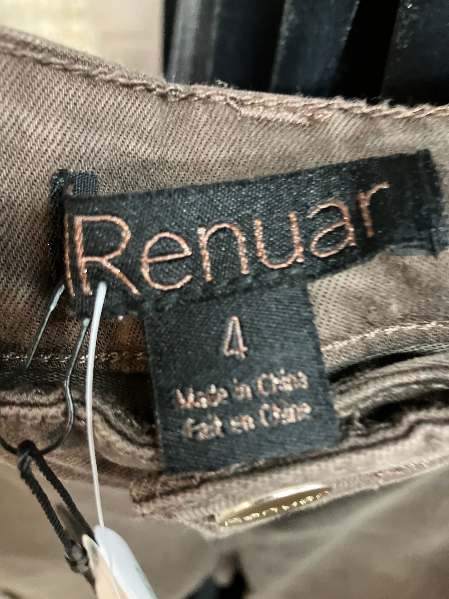 Renuar chocolate Five Pocket Straight Women's Pants