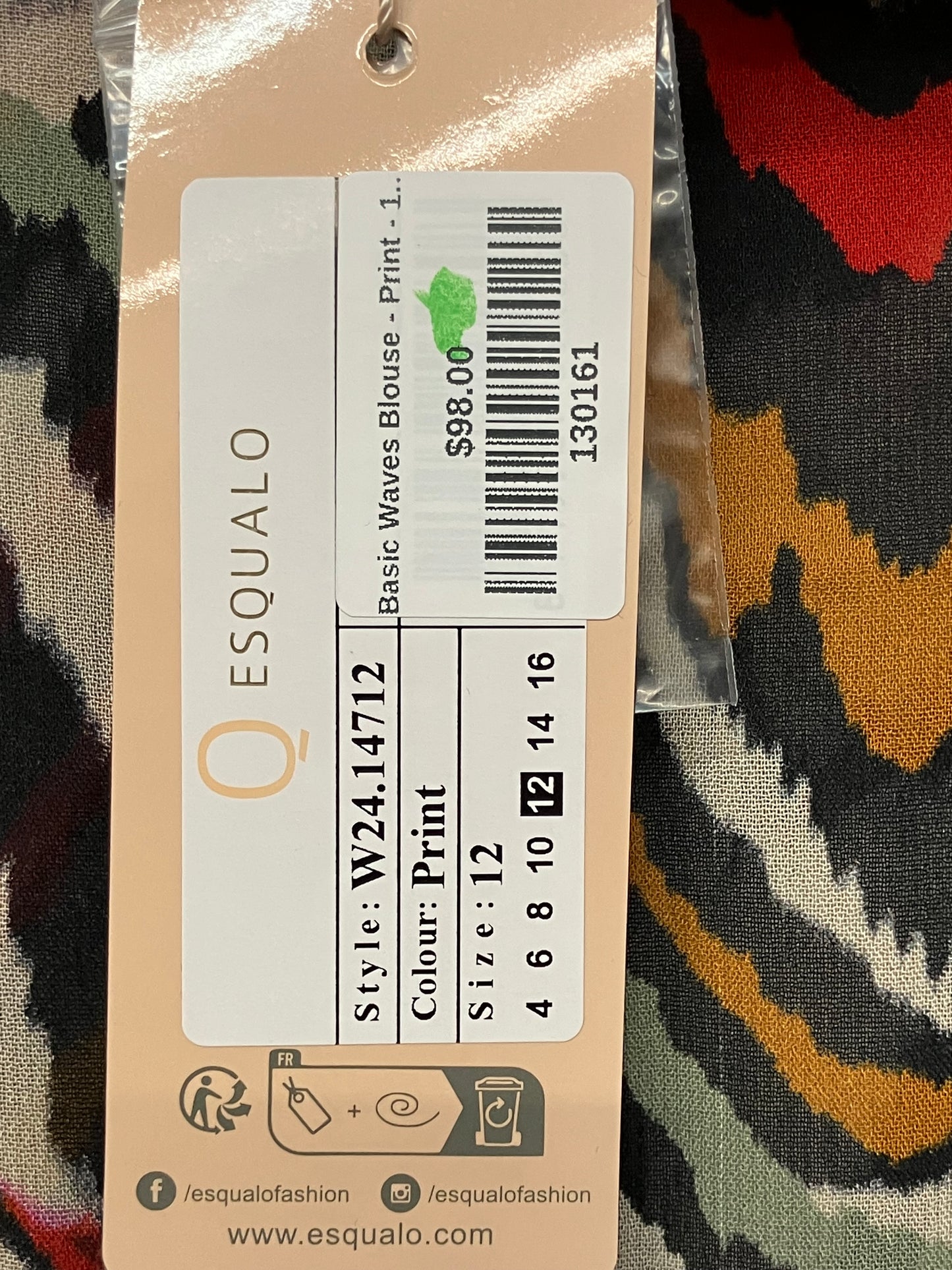 Esqualo Basic Waves Blouse