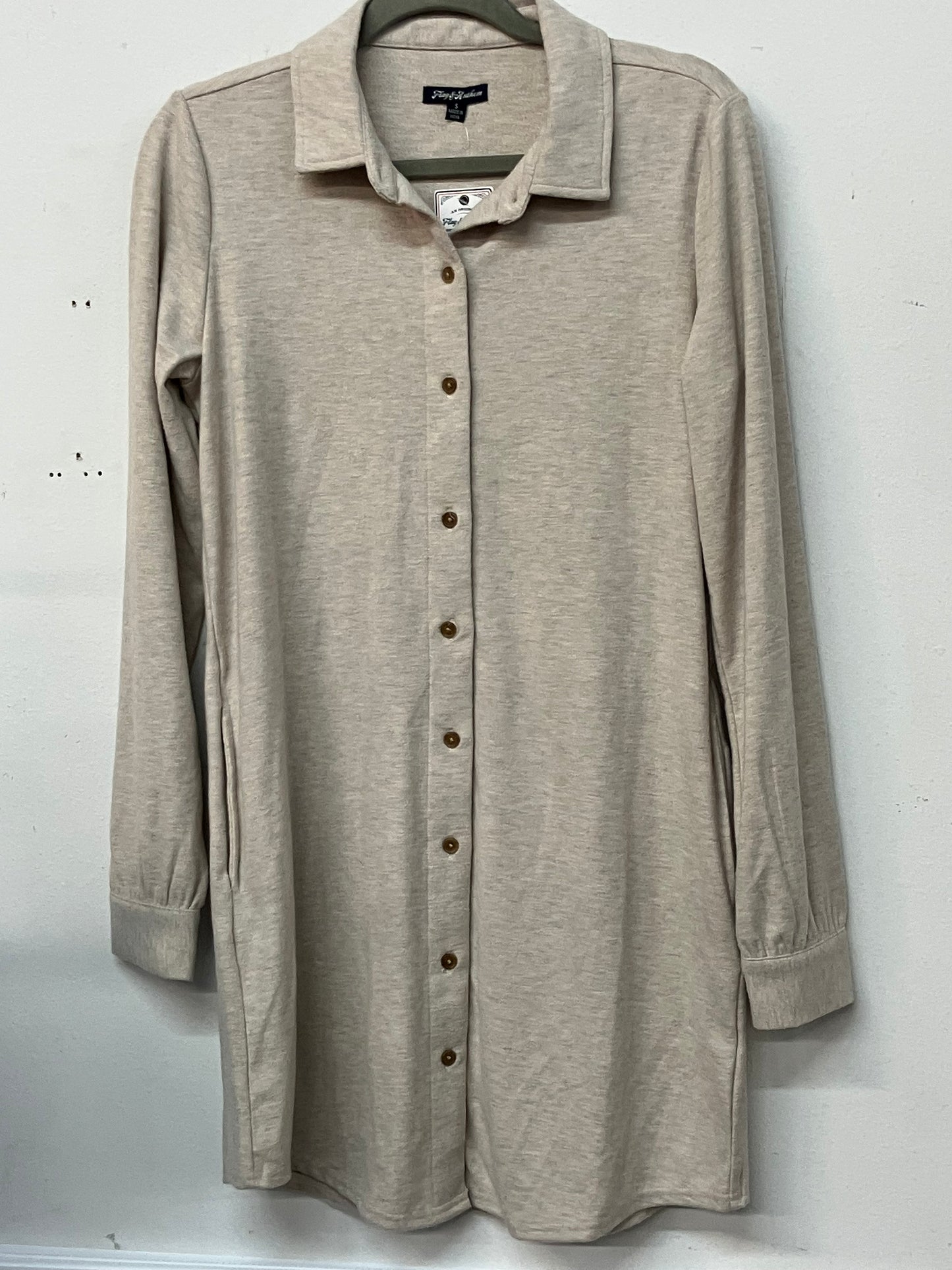 Flag & Anthem Lynden Knit Flannel Dress Cream