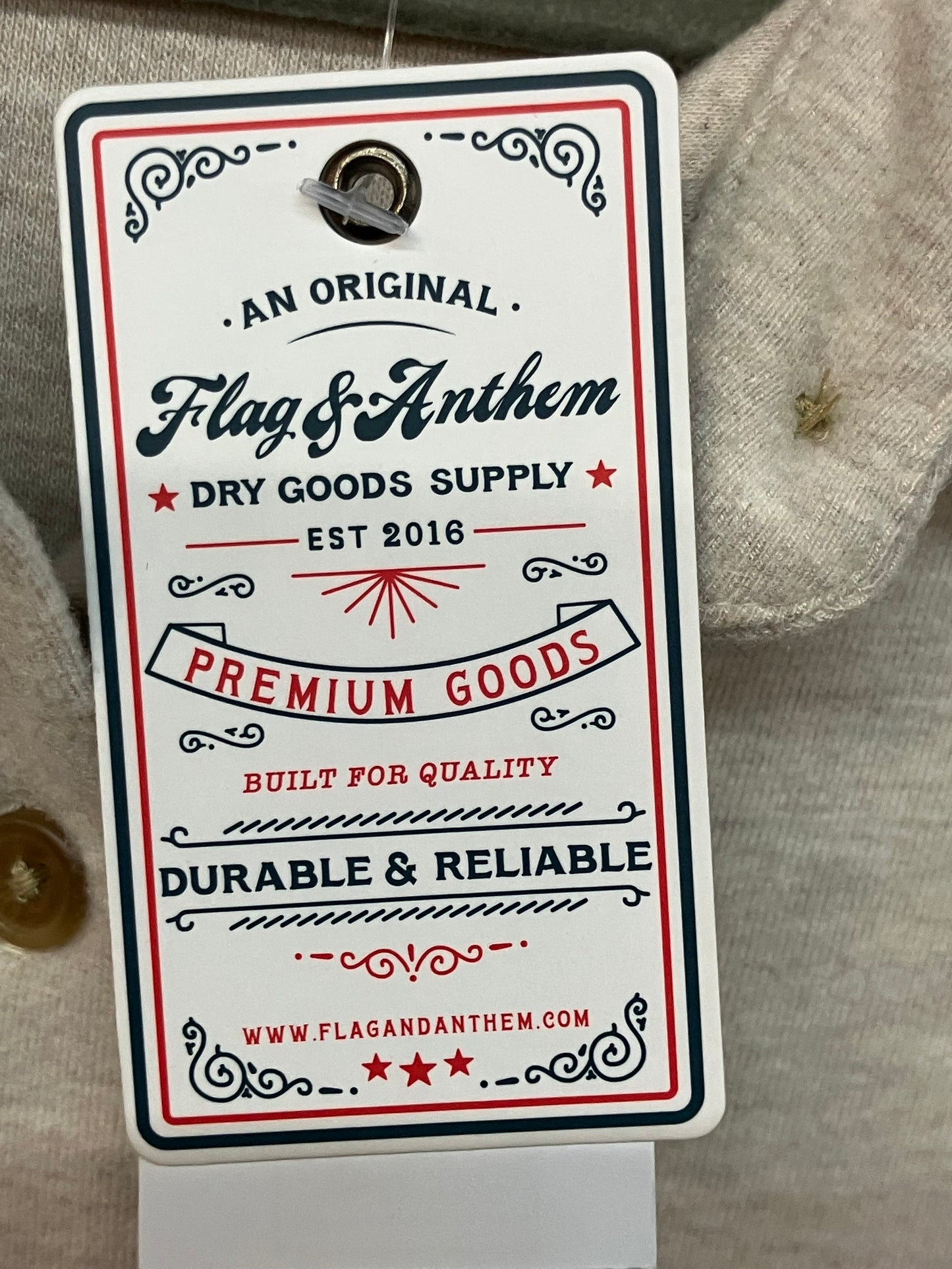 Flag & Anthem Lynden Knit Flannel Dress Cream