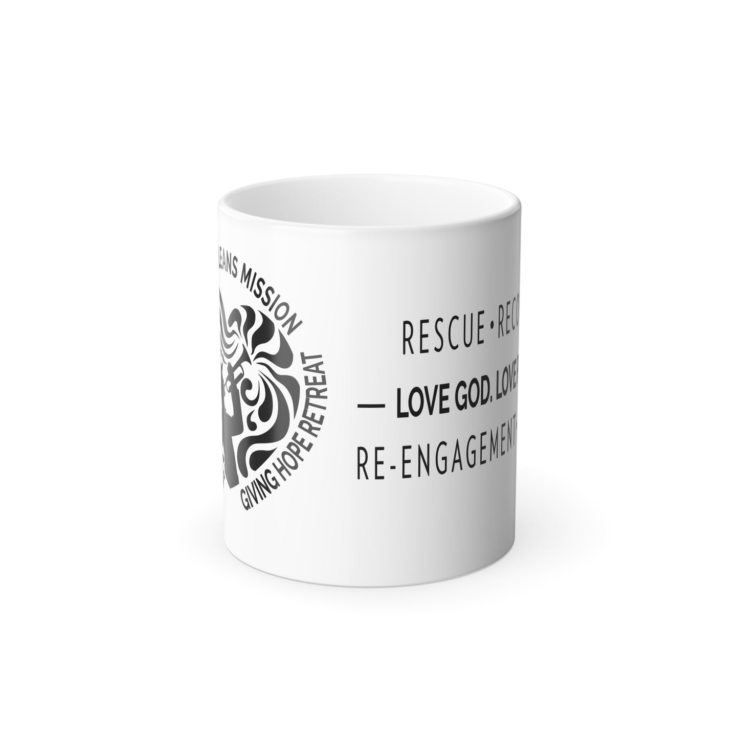 New Orleans Mission Color Changing Mug, 11oz