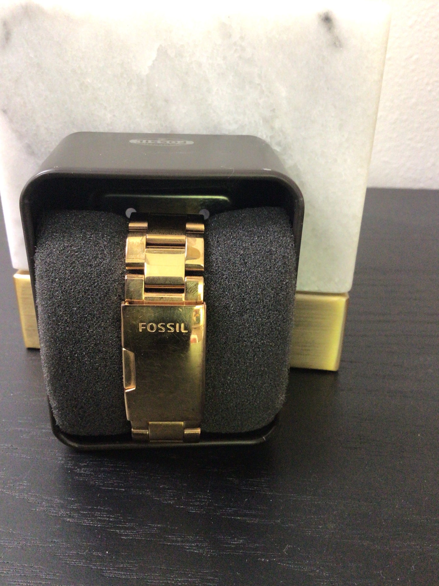 Fossil Navy and Gold Chronograph Men's Watch (062502)