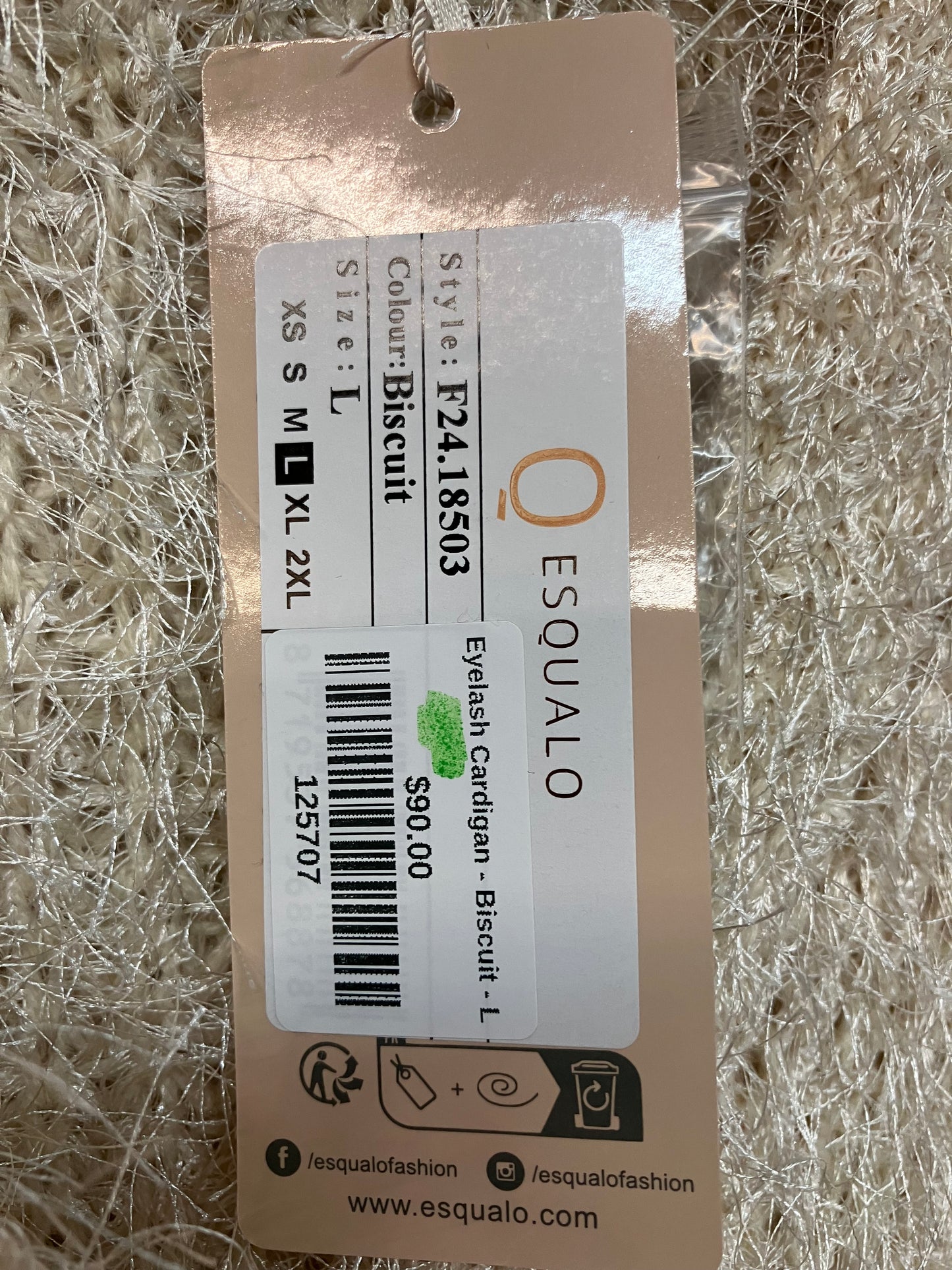 Esqualo Eyelash Cardigan