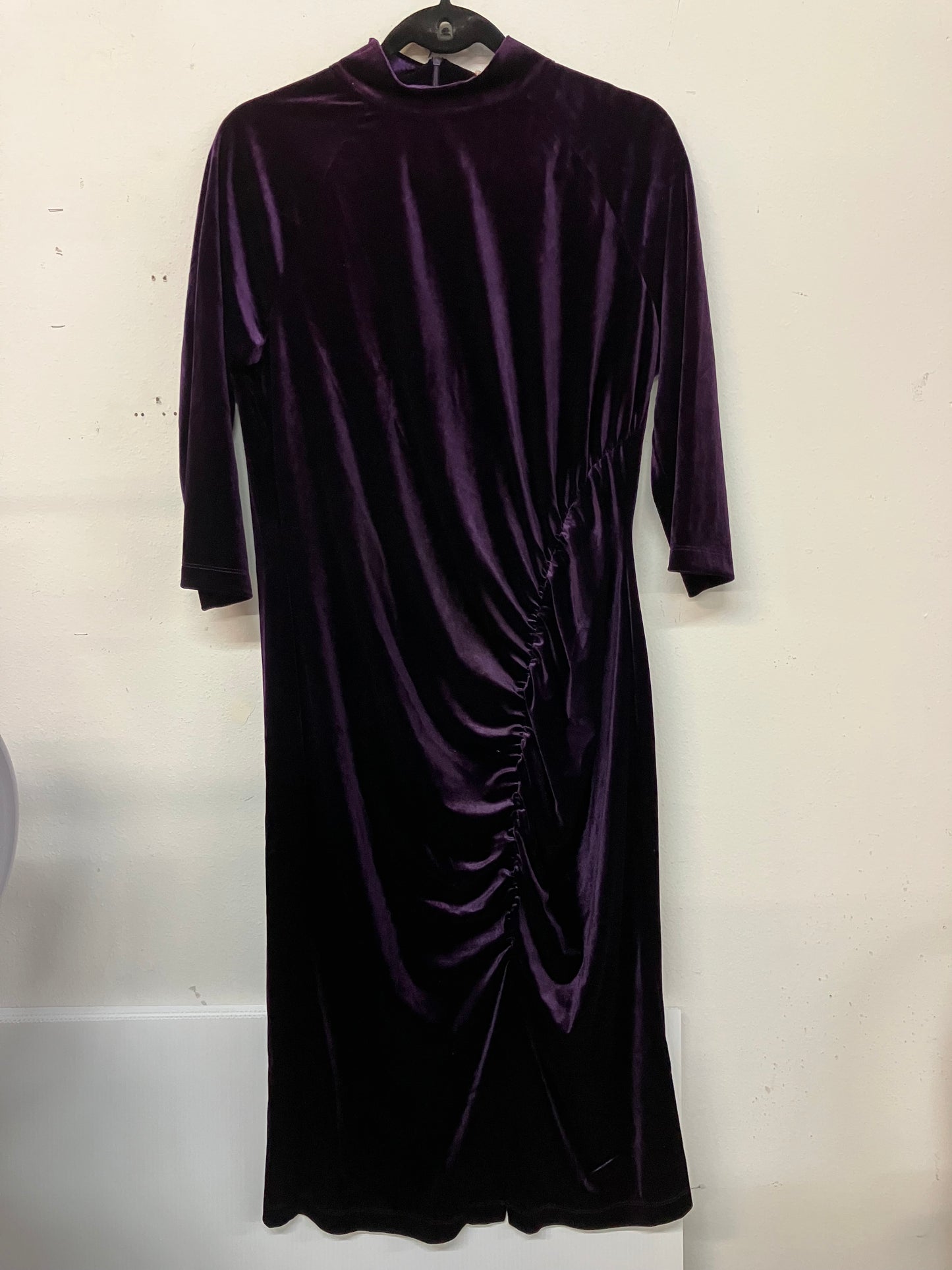 Esqualo Velour Purple Dress