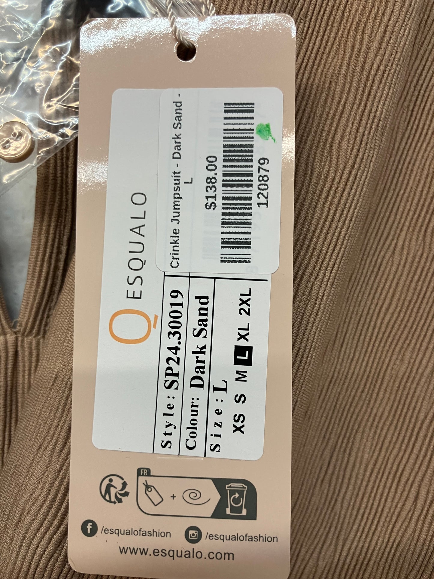 Esqualo Crinkle Jumpsuit