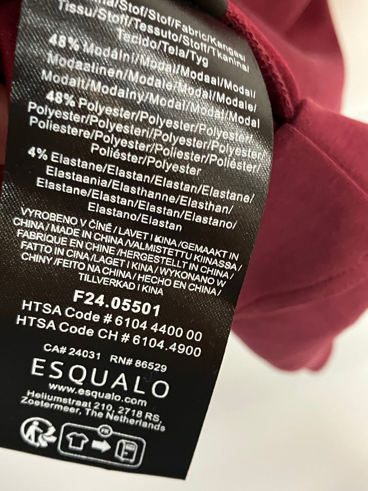 Esqualo Modal 1/4 Zip Dress